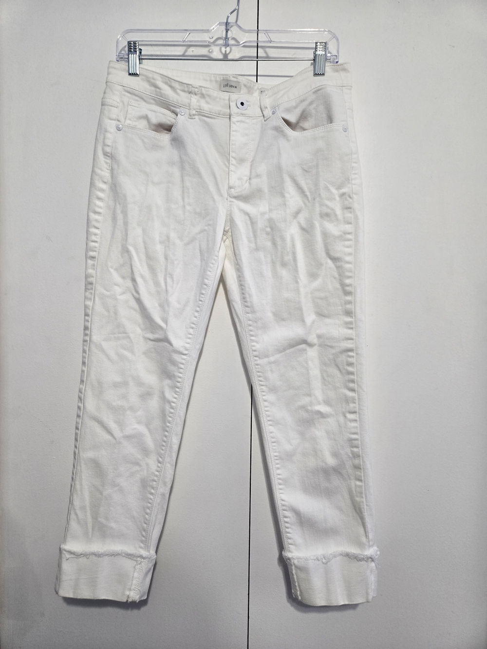 J Jill Denim Authentic Fit White Cropped‎ Jeans Women’s Size 8